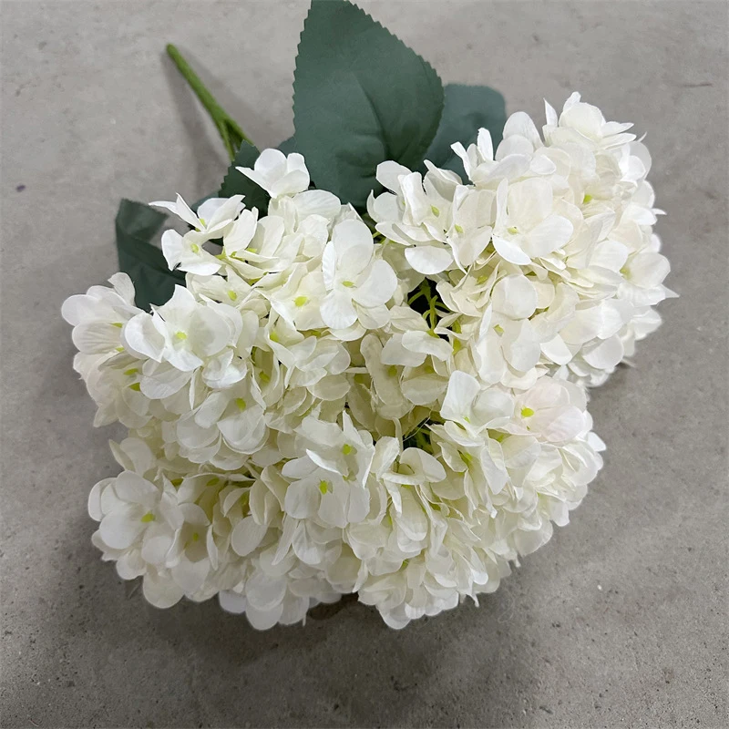 Artificial Hydrangea Bouquet, Silk Hydrangea, DIY Wedding Bridal Bouquet, Home Garden and Office Decoration, Flower Arrangement