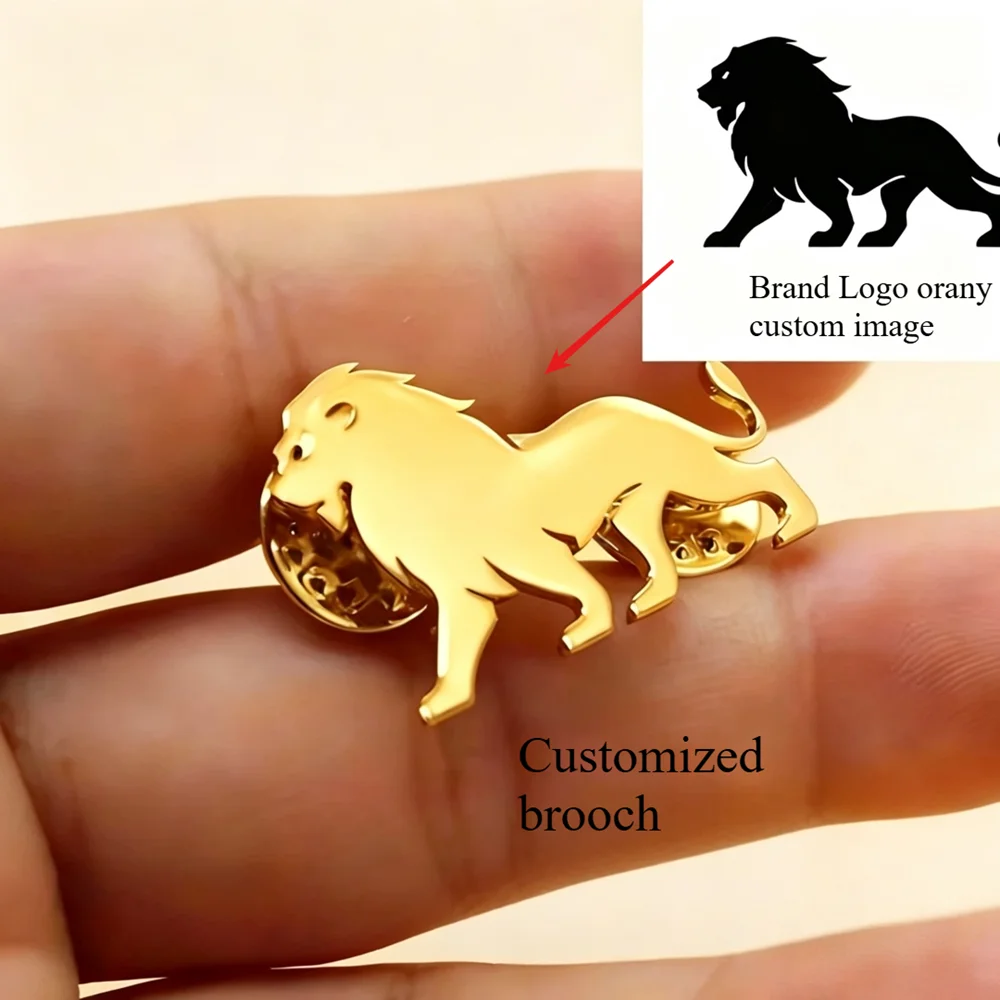 Customized Stainless Steel Pattern Brooch, Company Logo, Badge Design And Production, Wholesale Customization Of Any Pattern