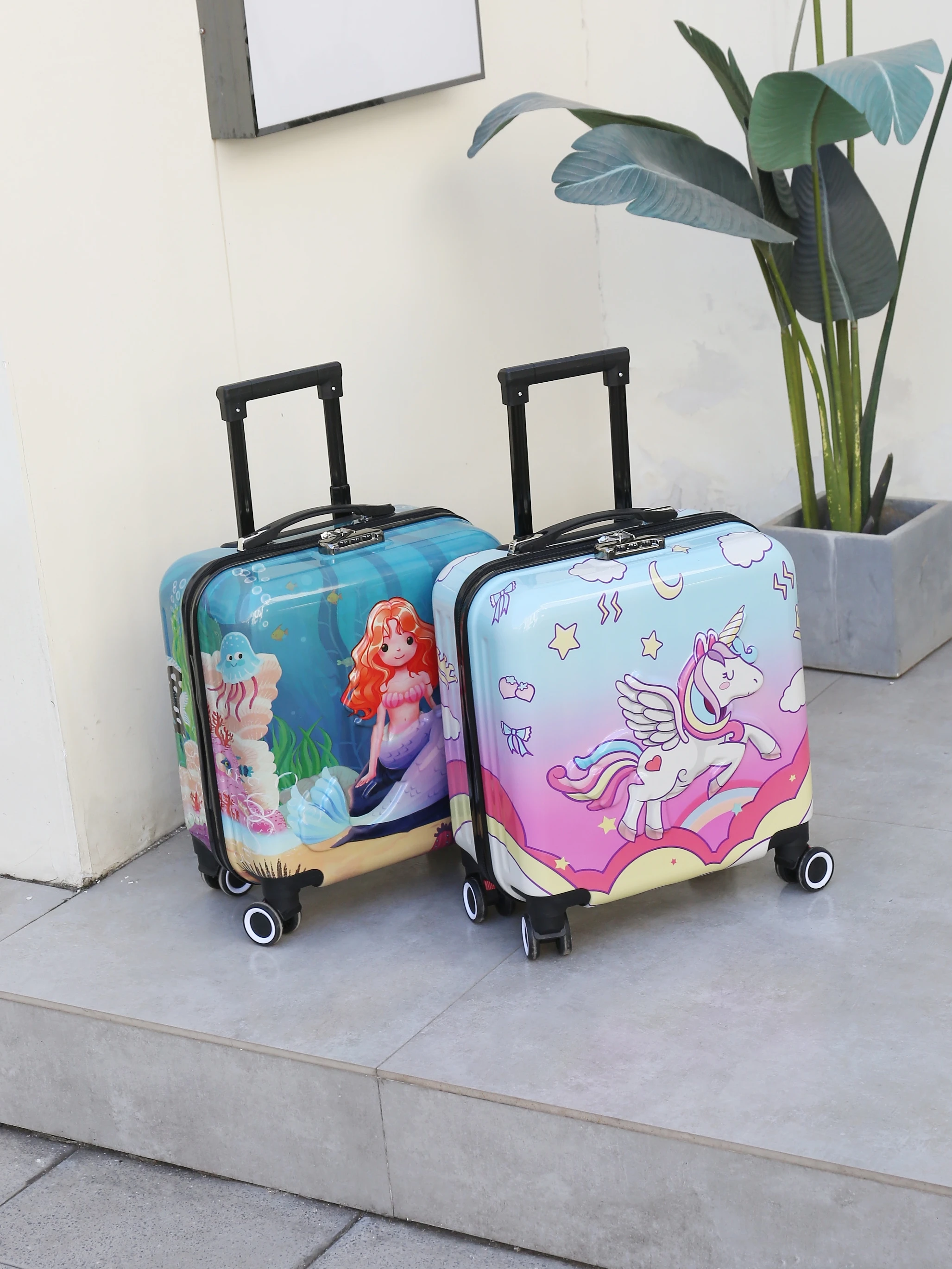 

20-Inch Large Capaci Cartoon Children's Lage Suitcase with Pull Rod Travel Carry-On Bag for Boys And Girls