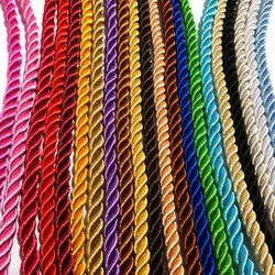 5 Meters Thickness 5MM Satin Polyester Cords Three Strands of Rope Diy Jewelry Making Findings Accessories