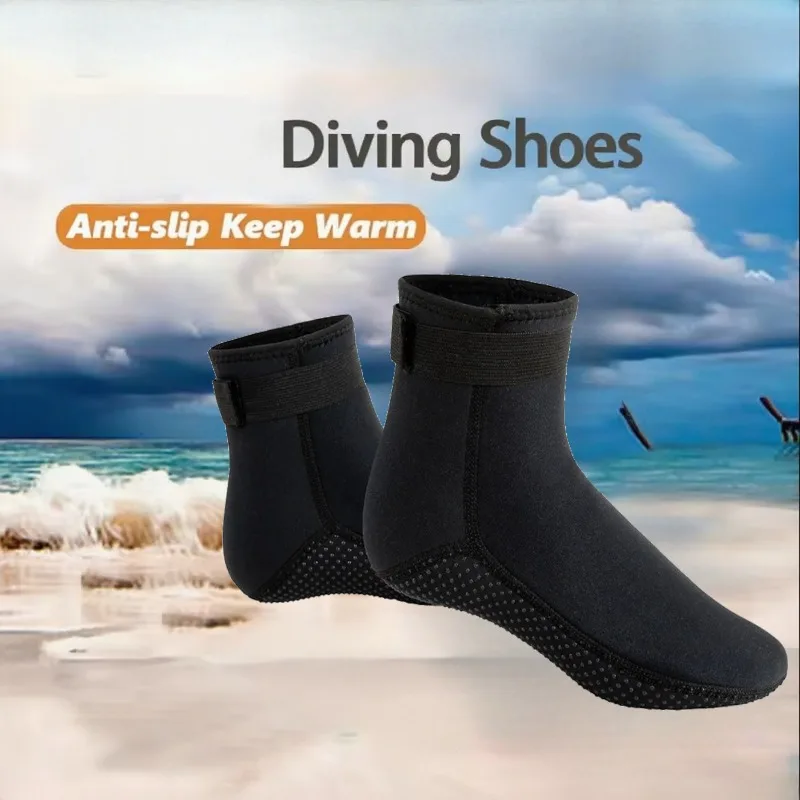 

3mm Neoprene Socks Beach Volleyball Sand Soccer Wetsuit Socks Water Booties for Diving Snorkeling Kayaking Paddling