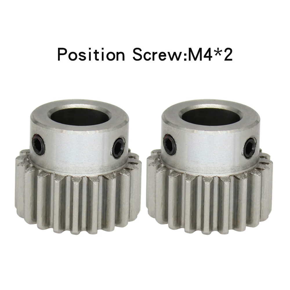 1 Piece Spur Gear 1M-19T/20T Bore Size 6/8/10 mm 304 Stainless Steel Transmission Gear Teeth Thickness 10 mm Total Height 18 mm