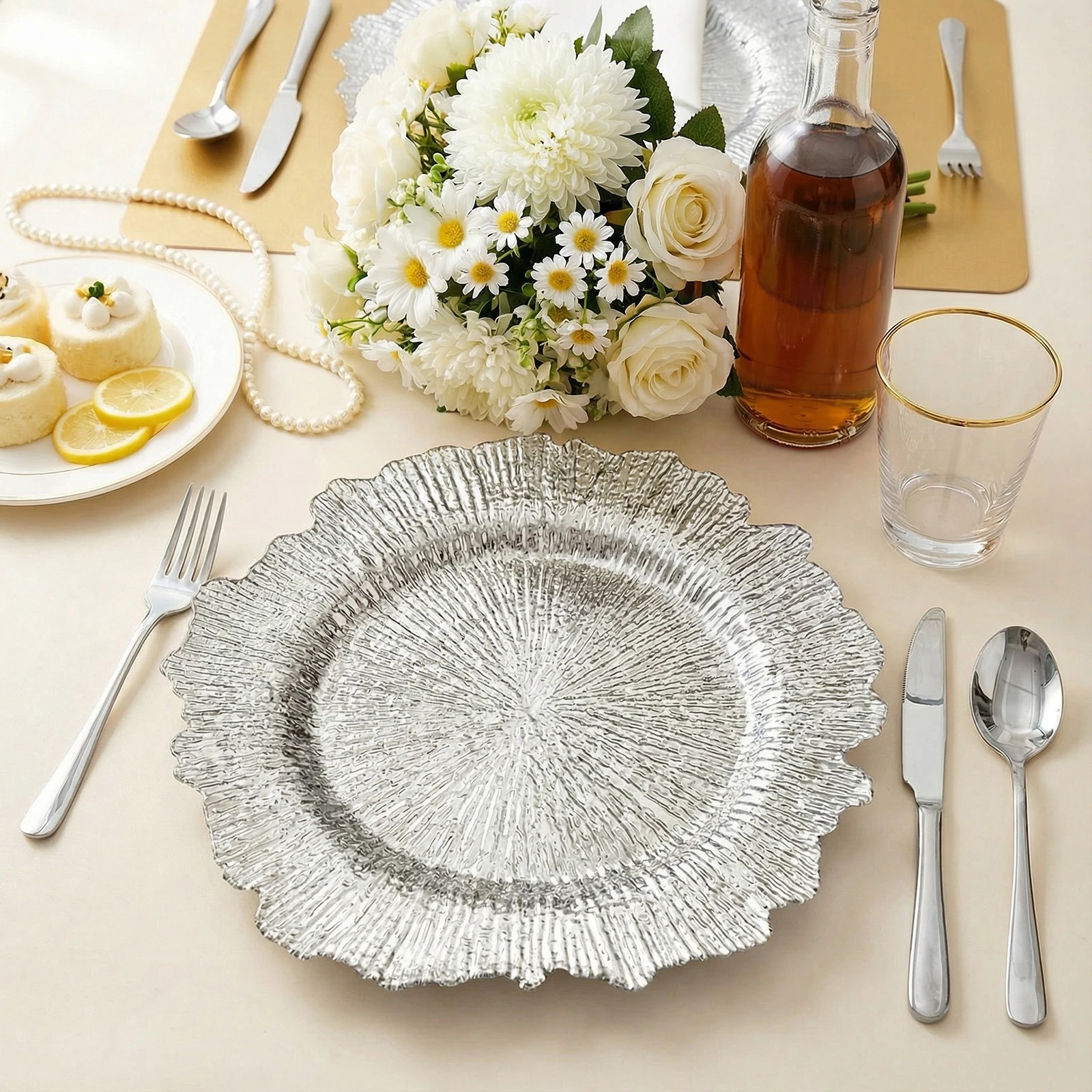 

100 шт. роскошных многоразовых тарелок-салфеток неправильной формы 12 дюймов для свадеб, кейтеринга, вечеринок, ресторанов, домашнего использования