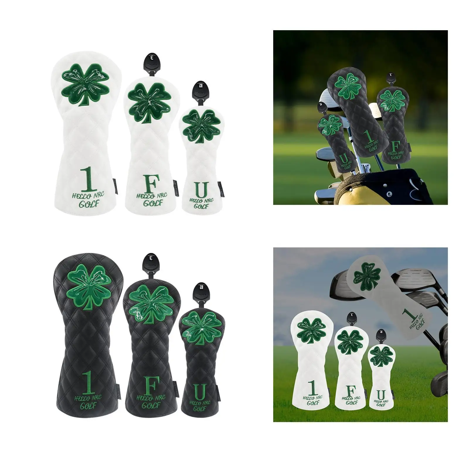 

Set of 3 Golf Wood Head Covers for Club Protection for Sports Enthusiasts