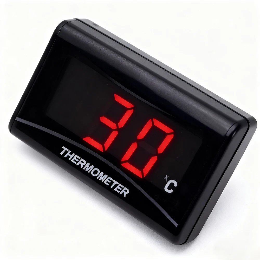 

Red Water Temperature Gauge Mini Meter Thermometer Moto Universal for XMAX300 250 NMAX155 CB400 CB500X Sensor Accessories