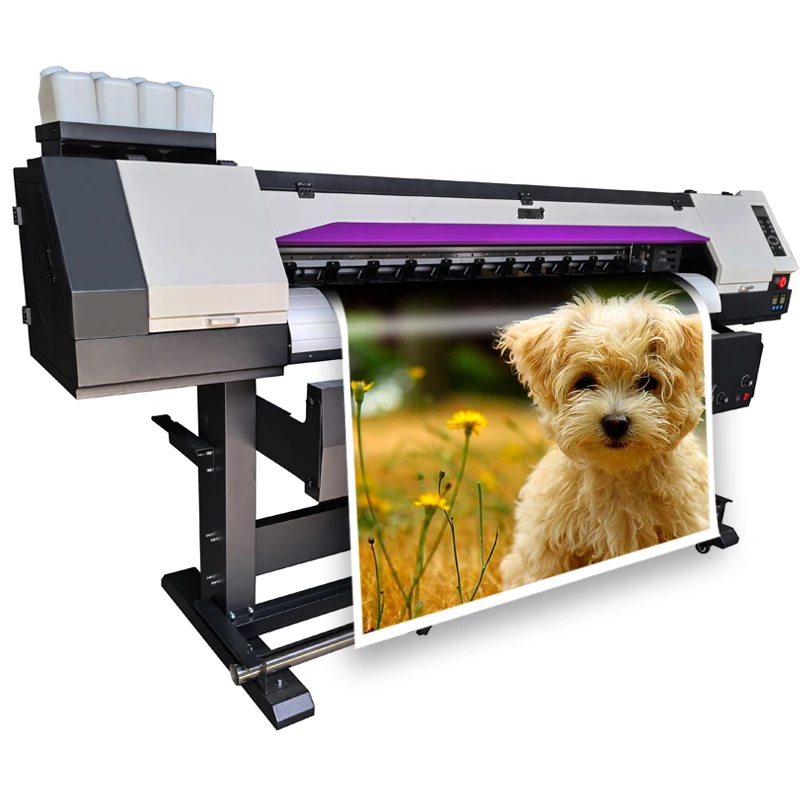 Multi-color wide format printer xp600 i3200 head sticker poster making printing machine 1.6m eco-solvent printers