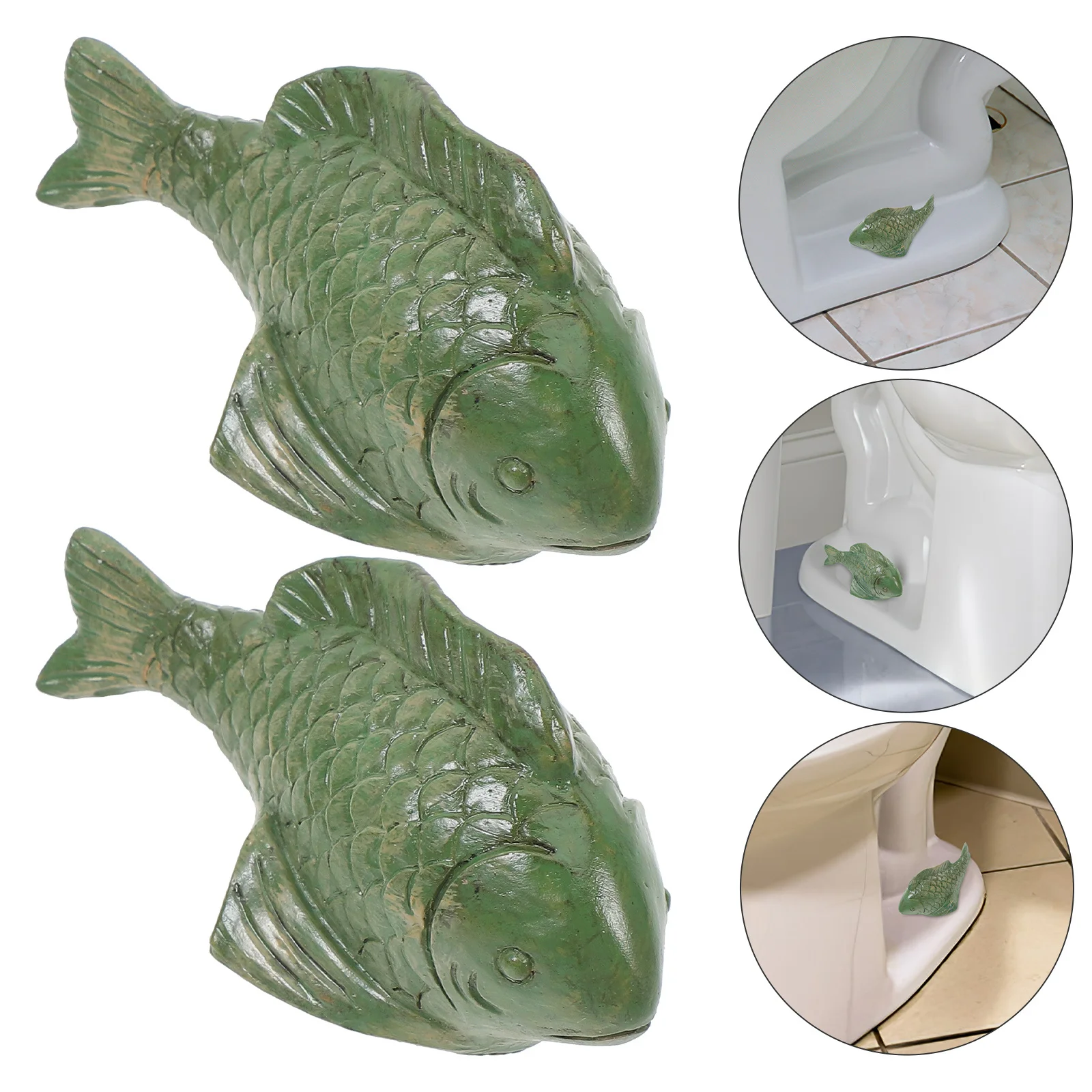 

2pcs Fish Shape Toilet Bolt Caps Resin Universal Fit Most Toilets No Cut Needed Replacement Fixing Accessory For Bathroom Repair