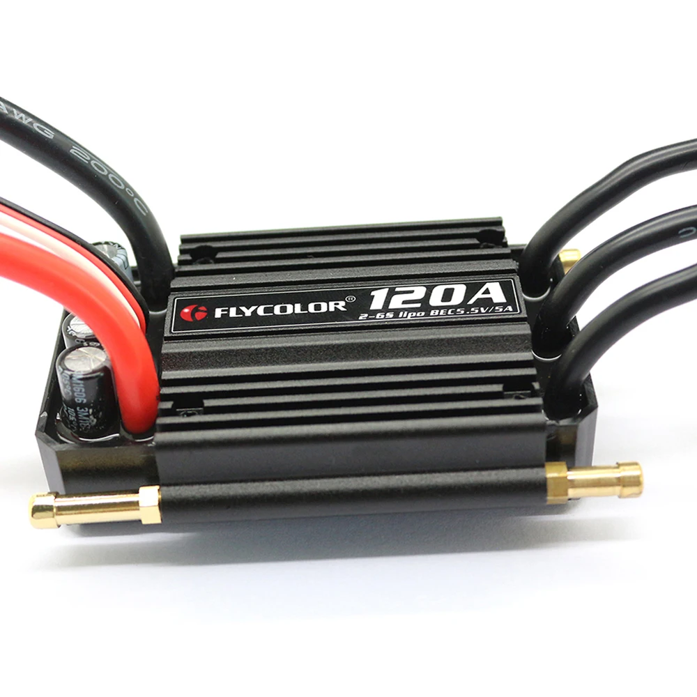 Originele Flycolor 50A 70A 90A 120A 150A Borstelloze ESC Speed Controller Progaming Kaart 2-6S Lipo BEC 5.5 V/5A voor RC Boot