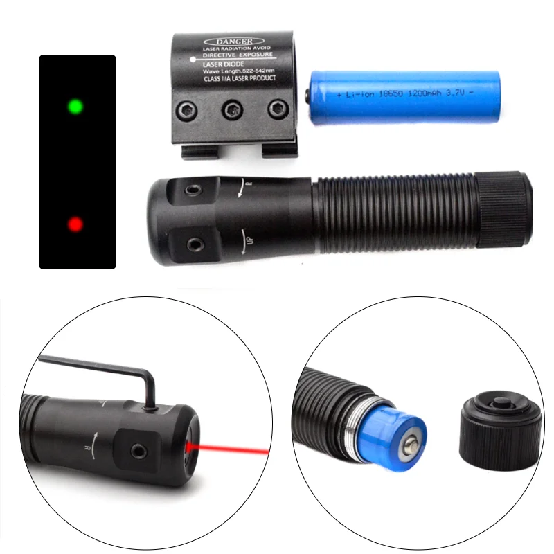 البندقية التكتيكية البصر بالليزر الأحمر التكتيكية نطاق النقطة الحمراء البصر بالليزر #2