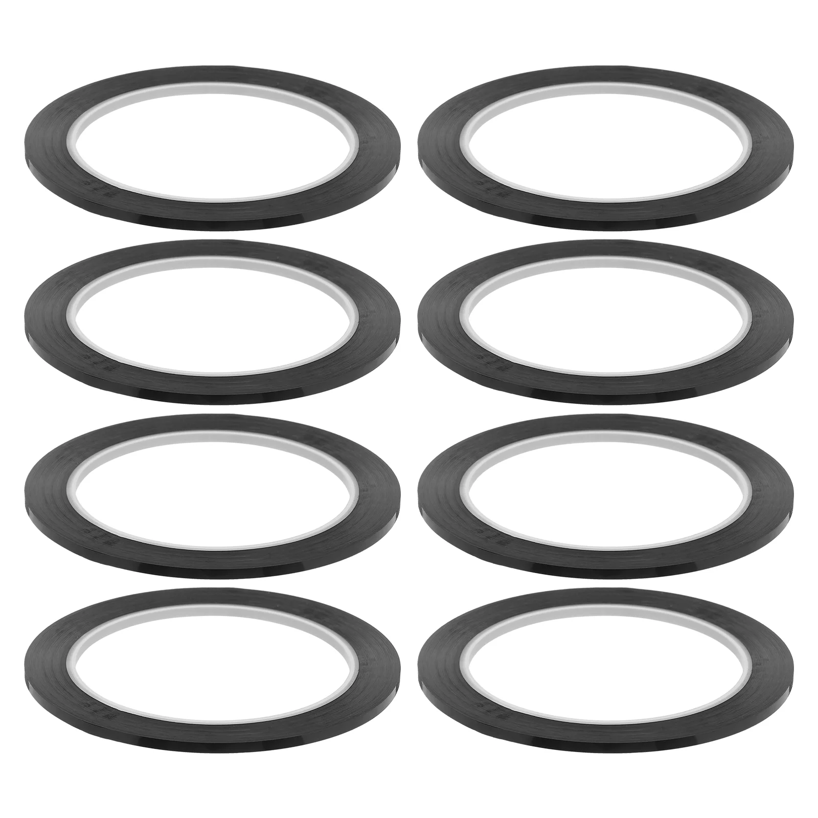 8 Pcs Black Tape Even Lines Marking Double Easy to Remove Drafting Border Adhesive