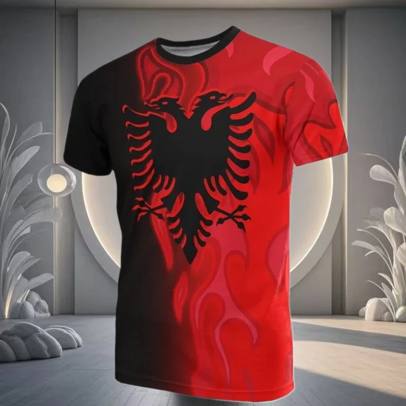 

Summer Premium 3D Printed Breathable T-shirt, 100% Lightweight and Quick-drying T-shirt with Polyester Fiber