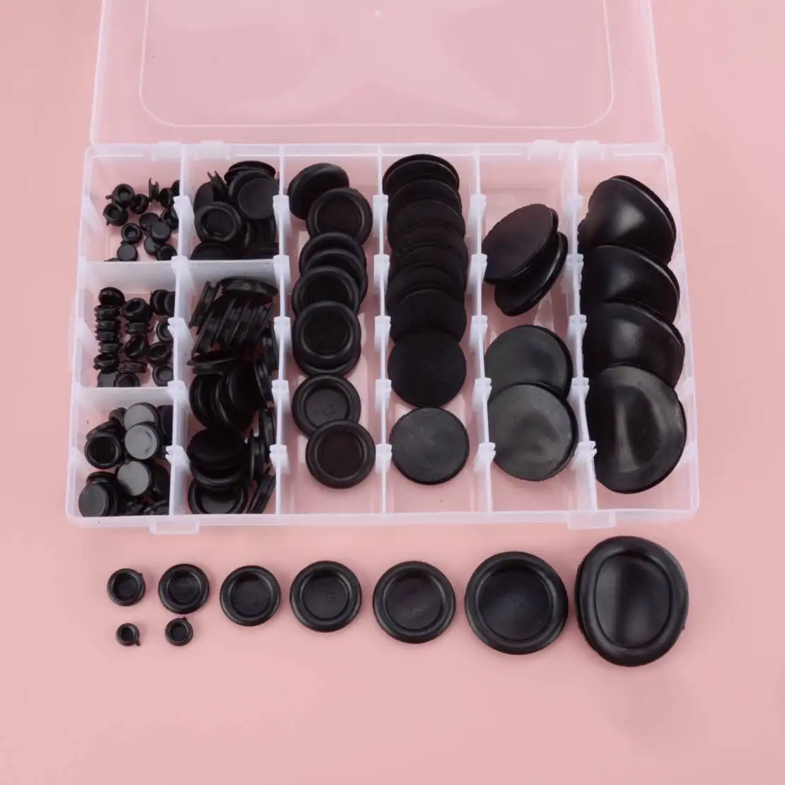 

130 шт., 6-50 мм, резиновые втулки, набор в ассортименте, отверстие для брандмауэра, прокладка для электрической проводки, комплект креплений, заглушка, 9 размеров
