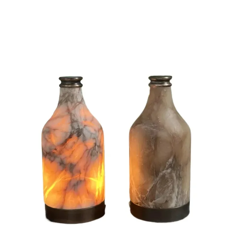 Luxury Italian Marble LED Desk Lamp Modern Home Decor Reading Light for Sofa Corner Bedroom Hotel Table Lamp