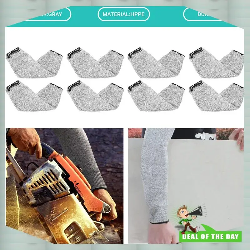 

24-часовая доставка, 4 пары, устойчивые к порезам и ожогам рукава, защитные рукава, защитные рукава для предплечья для тонкой кожи и синяков, 45 см