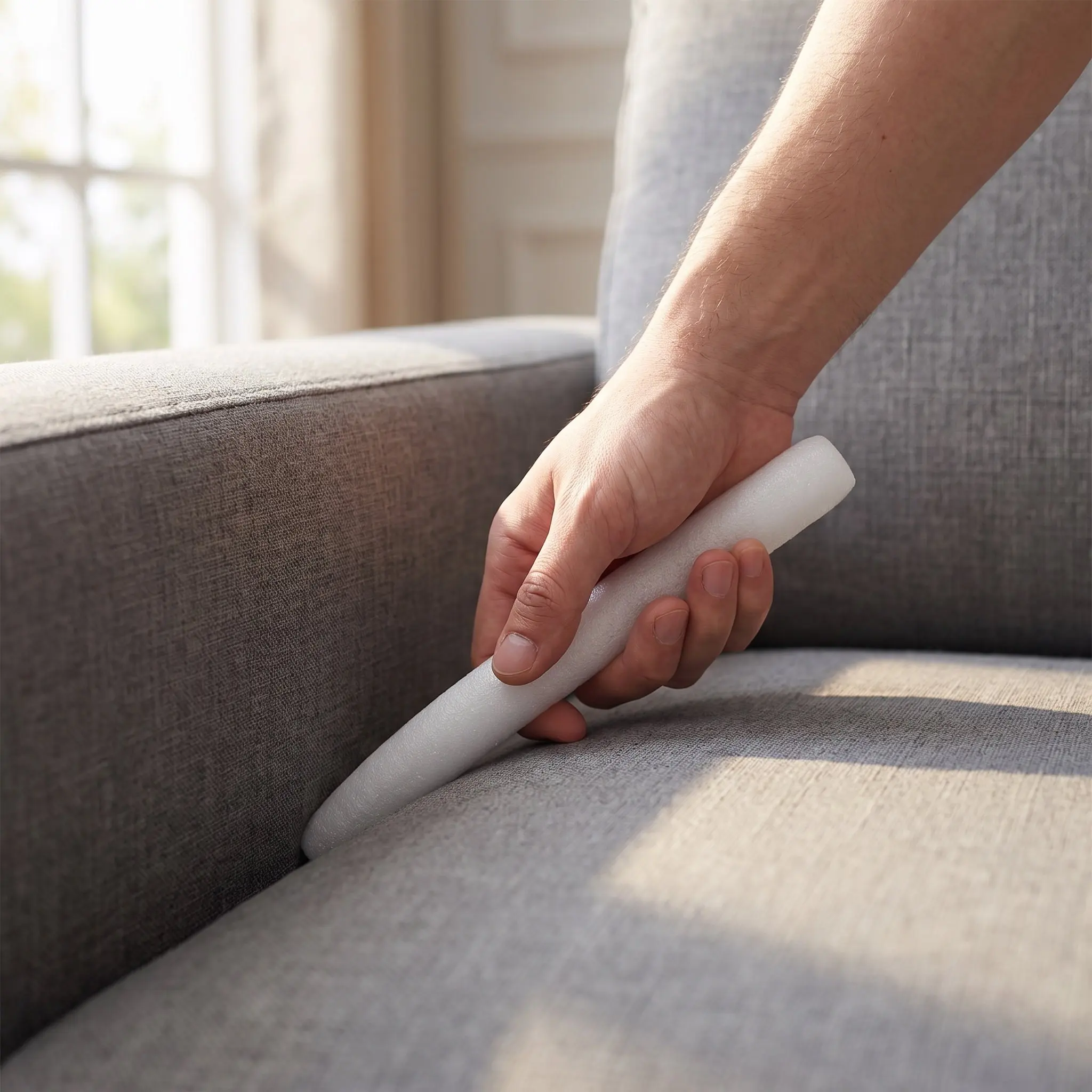 20Pcs Sofa Slipcover Foam Tuck Grips Foam Stick Non Slip Furniture Protector 8.3x0.8 Inch Couch Gap Filler Grips Nails Sectional