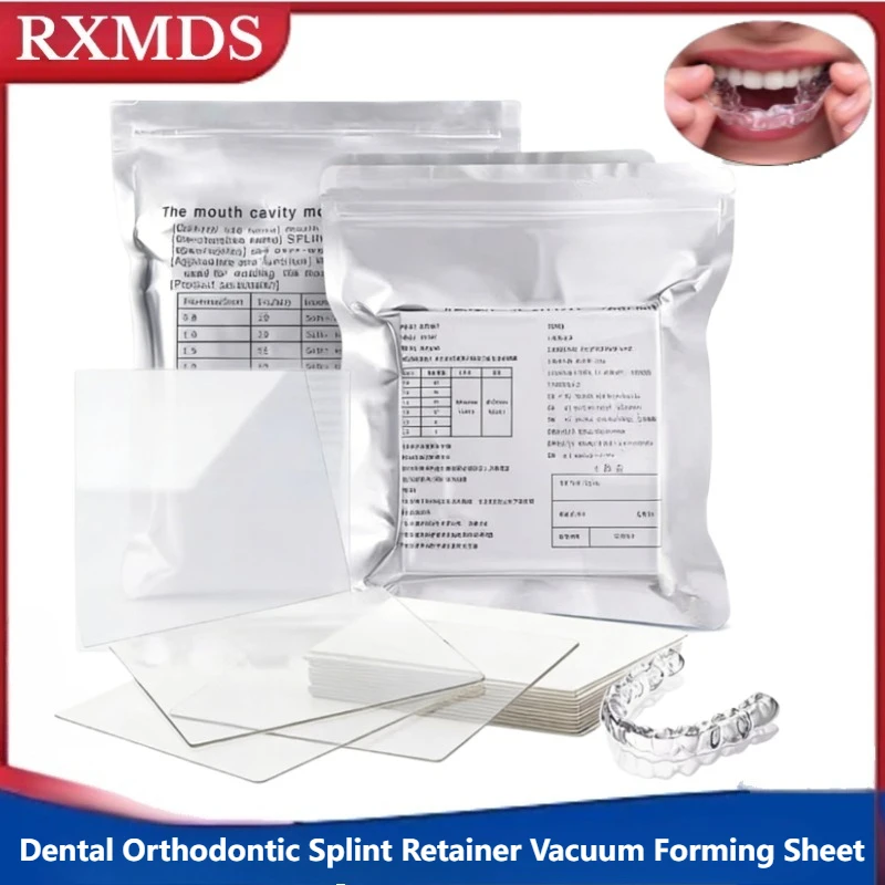 10PCS/lot Dental Orthodontic Splint Retainer Vacuum Forming Sheet Soft/Hard Plastic Dental Pressure Film Material 1.0/1.5/2.0mm