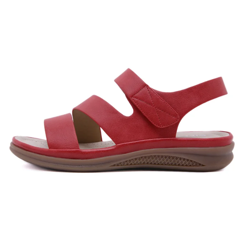 Women Casual Sandals Comfortable Soft Slippers Wedge Platform Sandals Female Retro Flat Platform Open Toe Outdoor Beach Shoes