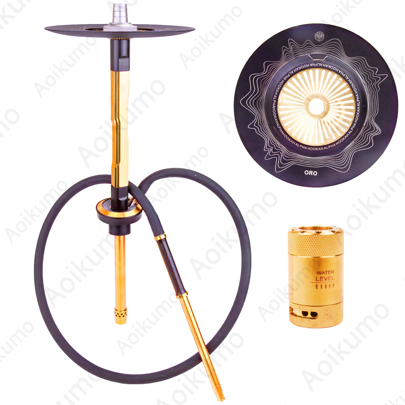 Alpha x Hookah ORO Prime Shisha Nargile Sheesha Narguile Chicha Cachimbas Hubbly Bubbly Set