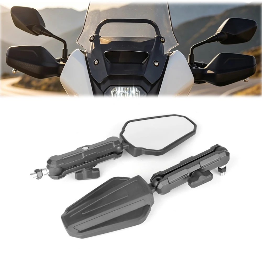 For Honda NX400 NX 400 NX500 NX 500 Adventure 2024 New Motorcycle Adjustable Rearview Mirrors A Pair Side Mirror