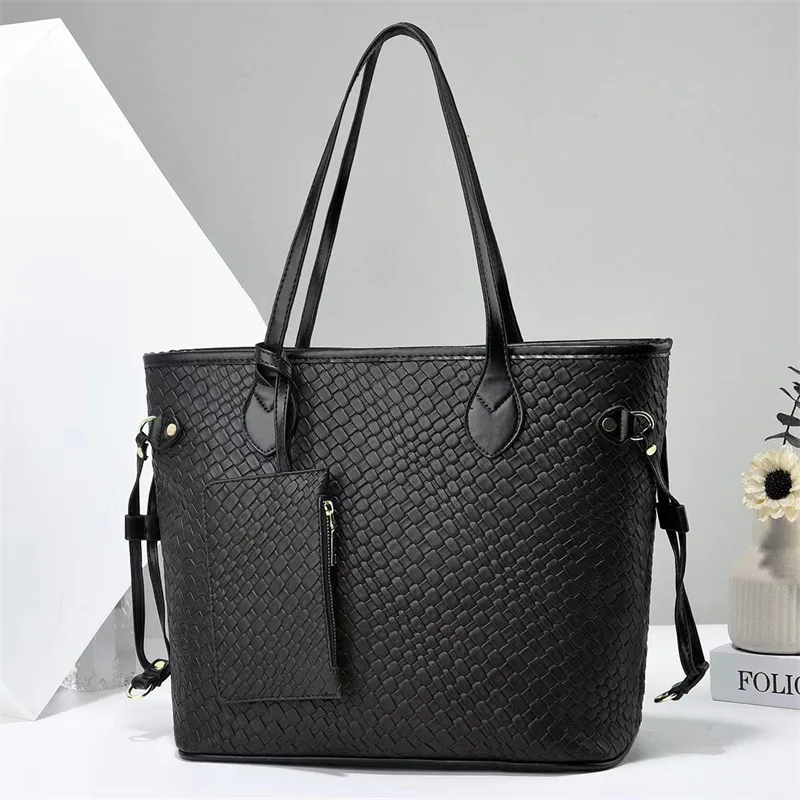 Bolso sencillo de gran capacidad para madre e hijo, bolso clásico, bolso atmosférico de moda para mujer, bolso de hombro práctico, novedad de 2024