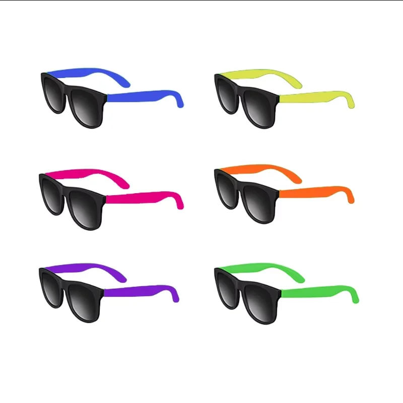 NONE 12–100 Stück Neon-Sonnenbrille für Junggesellenabschiede, Hochzeitsgeschenke, Geschenke für Gäste, Junggesellinnenabschied, Erwachsene, Geburtstagsfeier, Gastgeschenke, Sonnenbrille 6