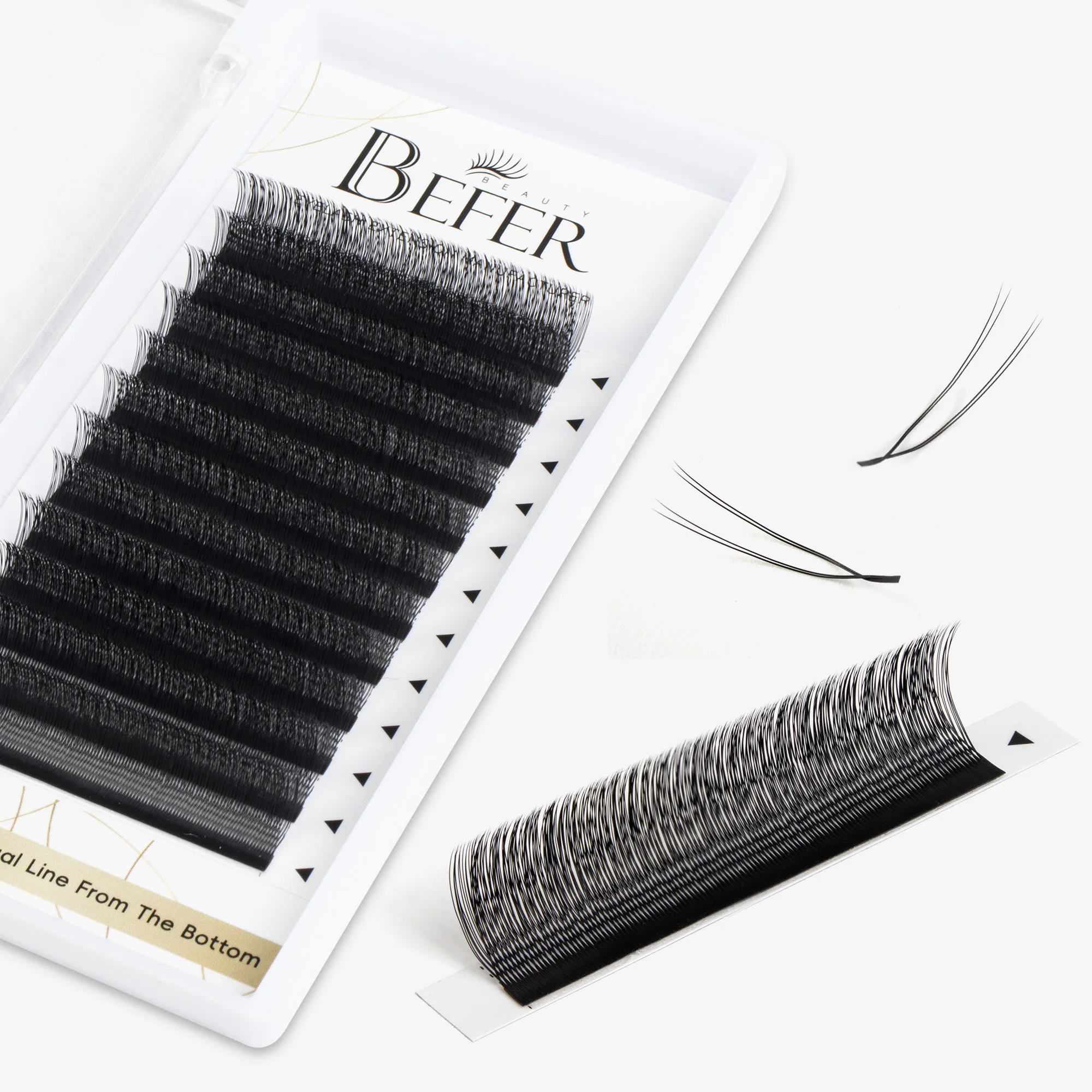 Befer Beauty Natürliche falsche Wimpern U-Wimpernform Superweiche Wimpern C/D 8-15 mm Wimpernverlängerung Lieferant Hochwertiger Großhandel – Detail 1