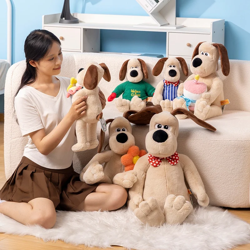 40/60/80cm Wallace&Gromit Plush Toy Kawaii Gromit Wallace Toys Cartoon Dogs Bag Plushies Doll Anime Cute Puppy Stuffed Dolls