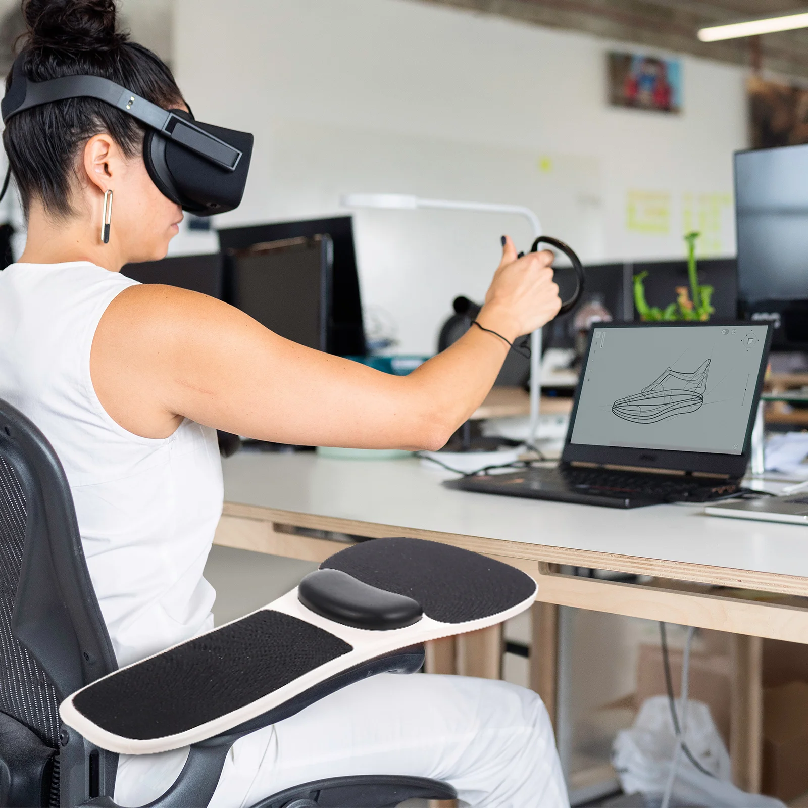 

1pc Memory Foam Wrist Pad Mouse Mat Ergonomic Design Comfortable Arm Support Long Lasting Use Computer Hand Bracket Elbow