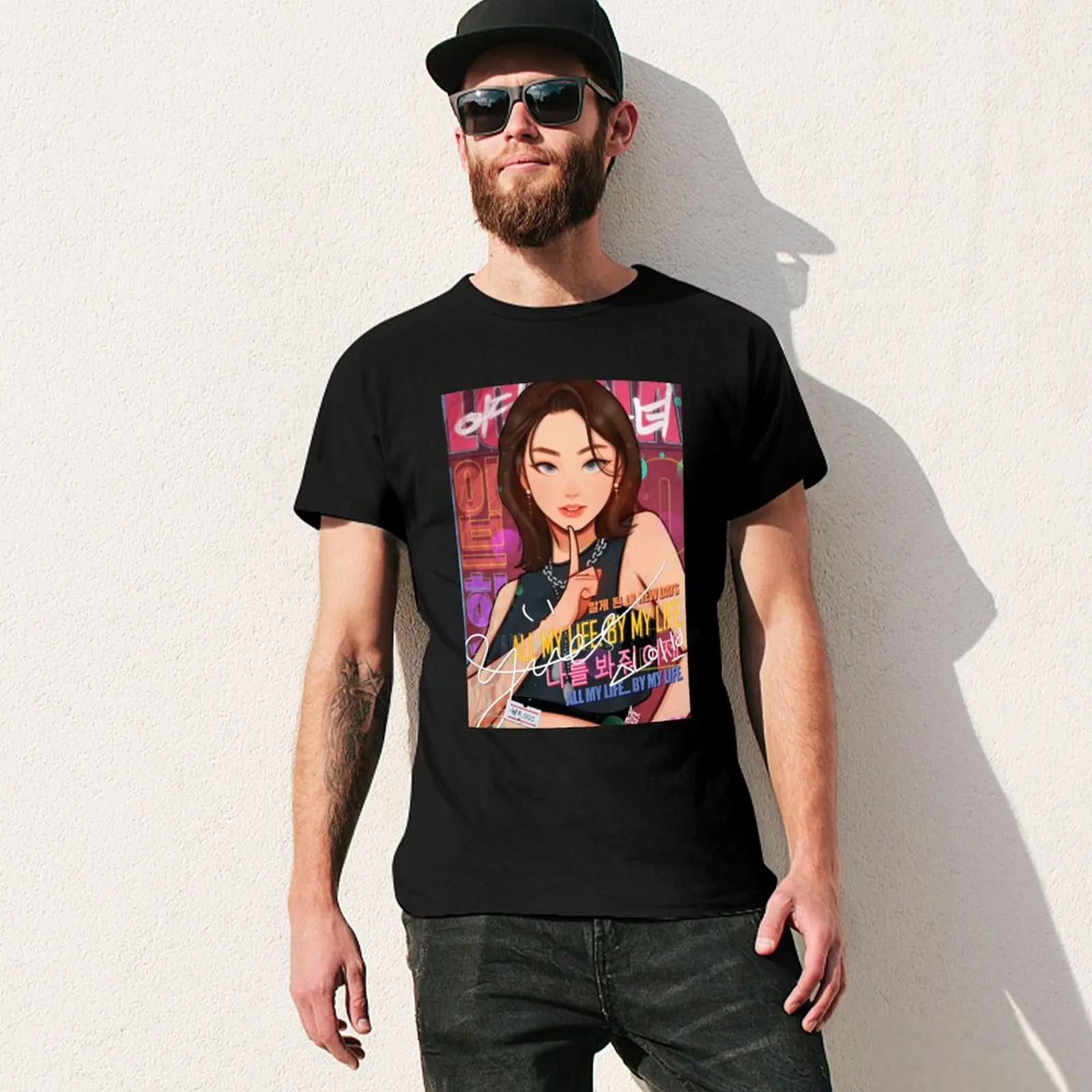 T-shirt Yves top carini camicie doganali magliette grafiche da uomo di alta qualità