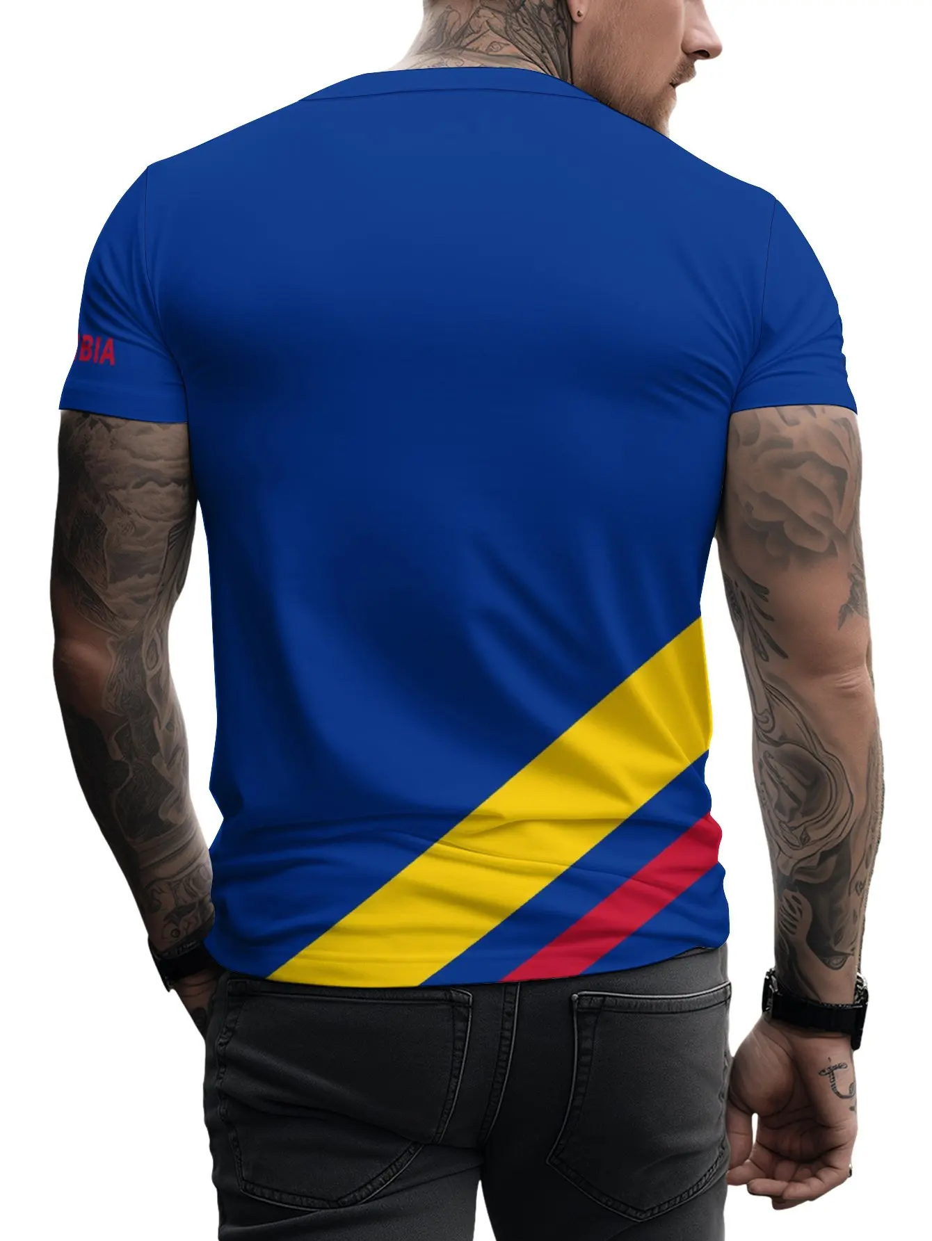 Colombia Soccer Football Jersey Sport Men\'s T-shirt 2024 Short Sleeve Oversized Clothing Graphic Casual Fashion Tops T Shirt