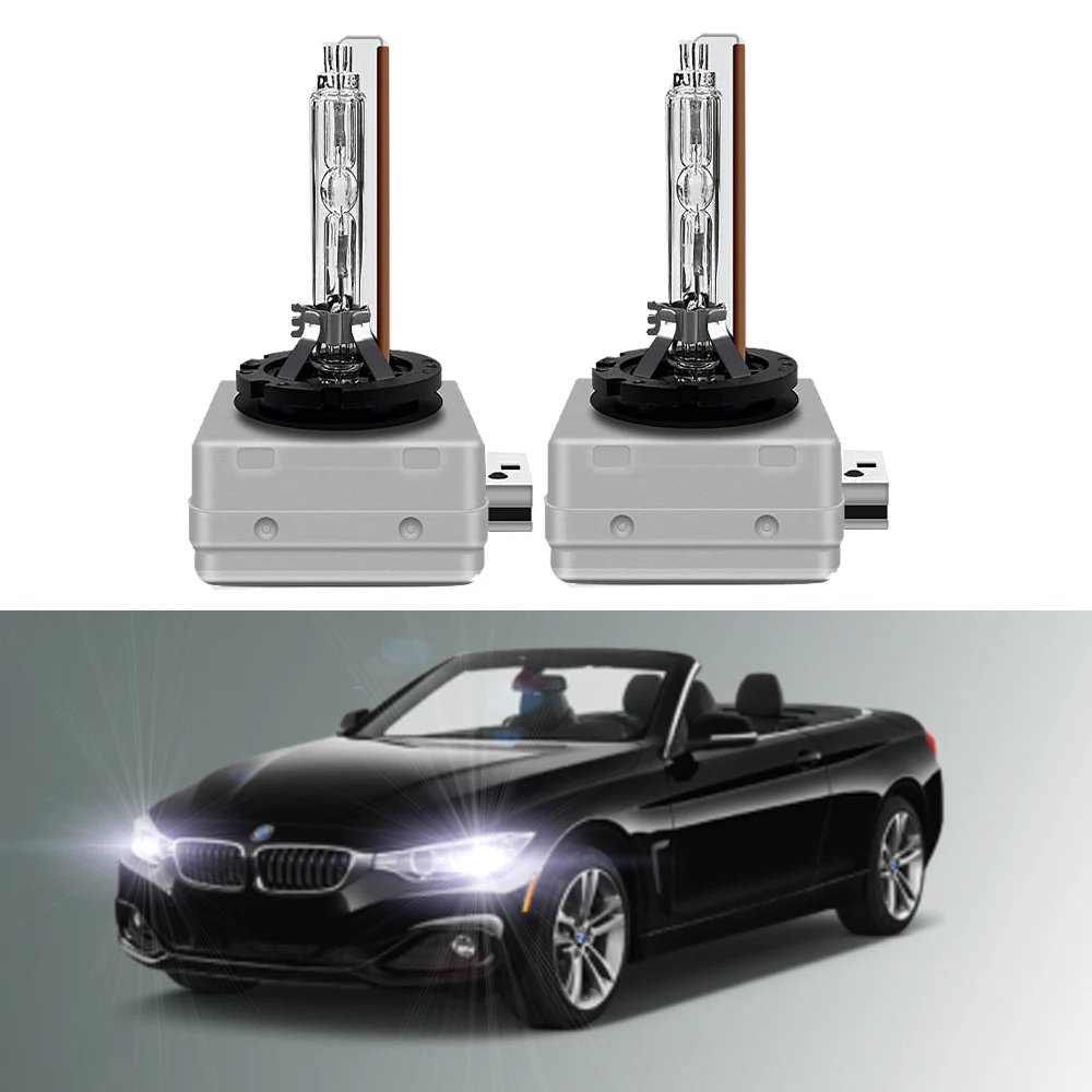 

For BMW 4 Series F33 F83 Convertible 2013-2018 6000K HID Xenon Headlight Bulb High Low Beam (Only fit original bulb is Xenon）