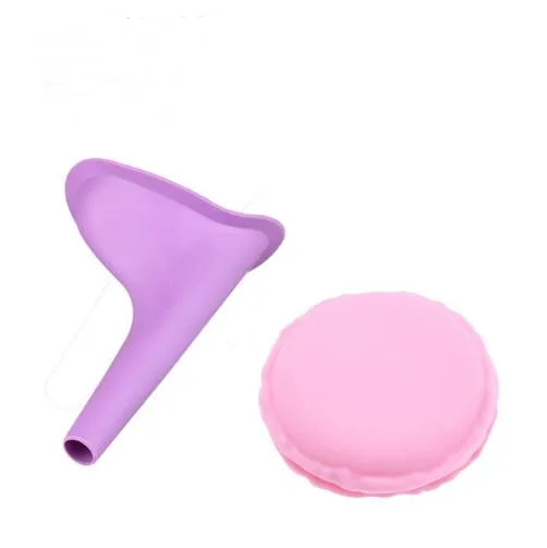 Women Urinal Outdoor Travel Camping Portable Female Soft Silicone / Disposable Paper Urination Device Stand Up & Pee GYH