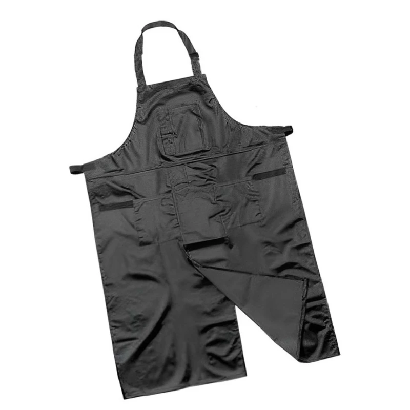 Unisex Apron with Pocket for Kitchen Garden Water Resistant Polyester Apron for Crafting Baking Cafe