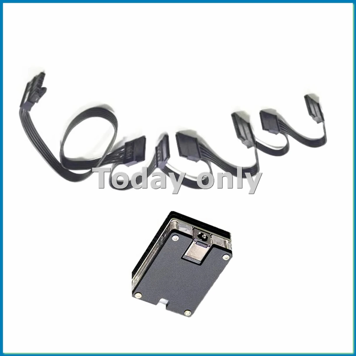 DC12V 5,5x2,5mm zu 12V 5V SATA HDD SSD Stromkabel Festplattenadapter Modul Netzteil DC-SATA Nas 6SATA-ABFB