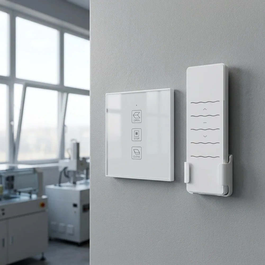 For Automatic Window Opener Remote Control with Touch Screen for Panel 86x86x34mm White V0 Flame Retardant PC Housing