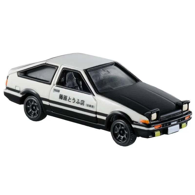 TAKARA TOMY1: 64 modelo fundido a presión de aleación, regalo navideño para amigos, primer texto D Fujiwara Takumi, el mismo modelo de coche de carreras pequeño AE86.