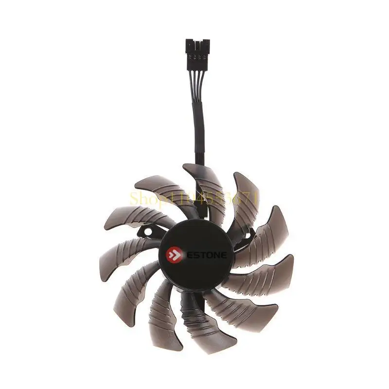 베스트셀러 T128010SU 12V 0.35A 78mm VGA 팬, Gigabyte GTX1050 1060 1070 1080 N960 게임용 4PIN 그래픽 카드 냉각 팬