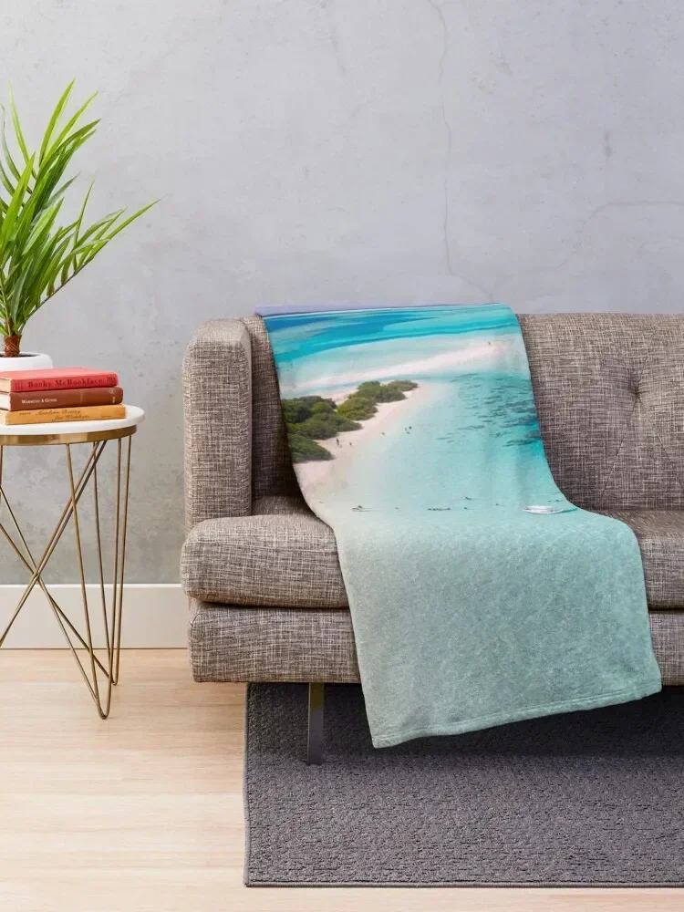 maldives tropics- beach themed for home Throw Blanket Cute Cute Plaid Blankets