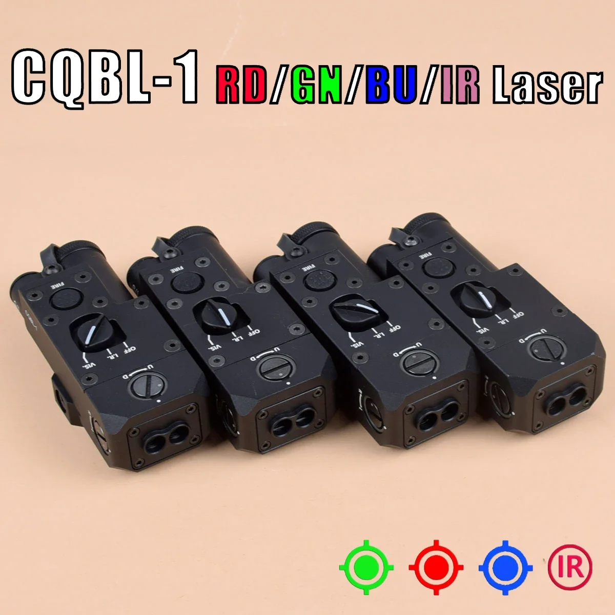 

Лазерный прицел Airsoft Metal CQBL-1 (зеленый, красный, синий луч) с ИК-подсветкой M600 M300 Scout WeaponLight для охоты, для AK47 AR15, для 20-мм планки