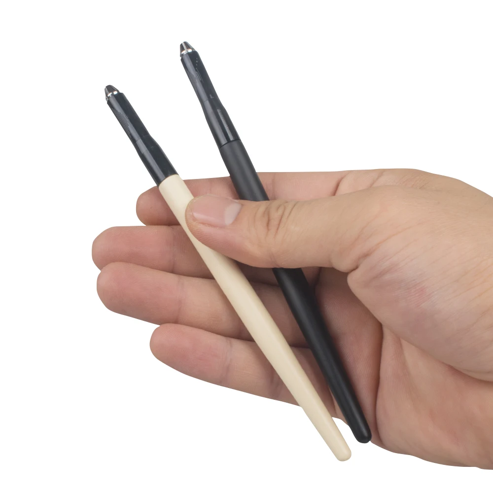 1 قطعة قلم يدوي للوشم متعدد الوظائف شبه دائم ماتي مقبض خشبي أداة ماكياج للشفاه الحاجب رسم الضباب الحاجب