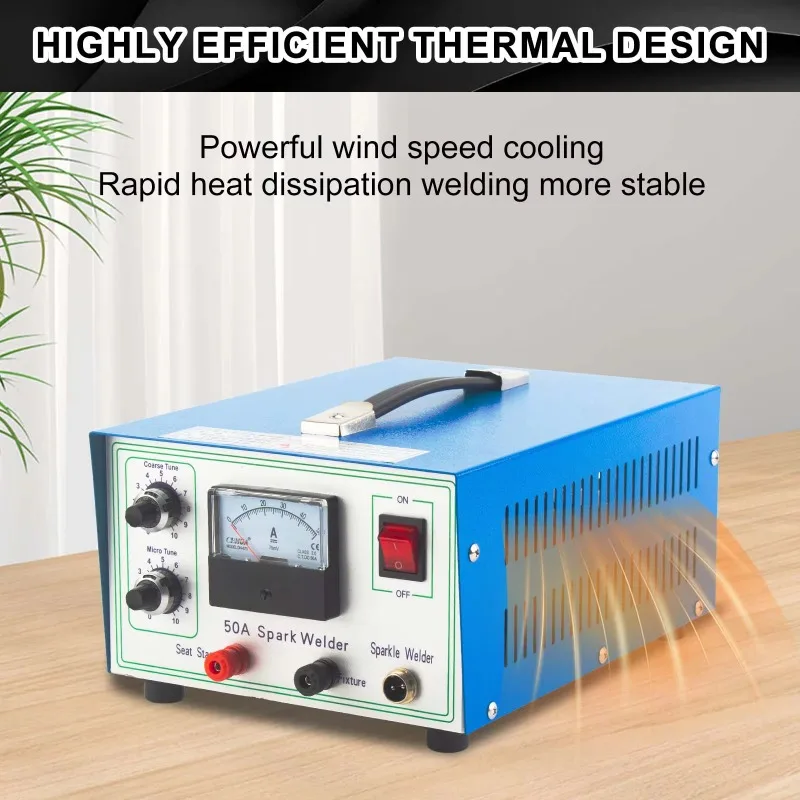 

High Quality Mini Spot Welder Machine for Jewelry - 30A/50A/80A/100A - Ring Bracelet Necklace Glasses Welding Tool