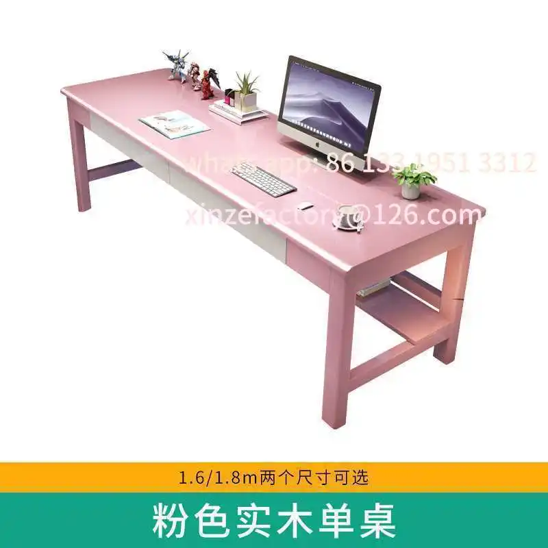 

Double study table simple modern computer desk home junior high school student writing desk desk long table