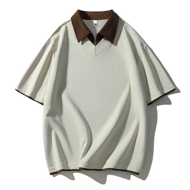 

For 2026 Summer High Quality Breathable Fashion Short Sleeves Black White Casual POLO Shirts