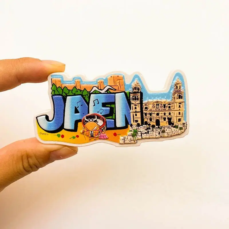 

Spain Hahn Ancient City 3D Resin Magnet Creative Tourist Souvenir Characteristic Refrigerator Magnet G