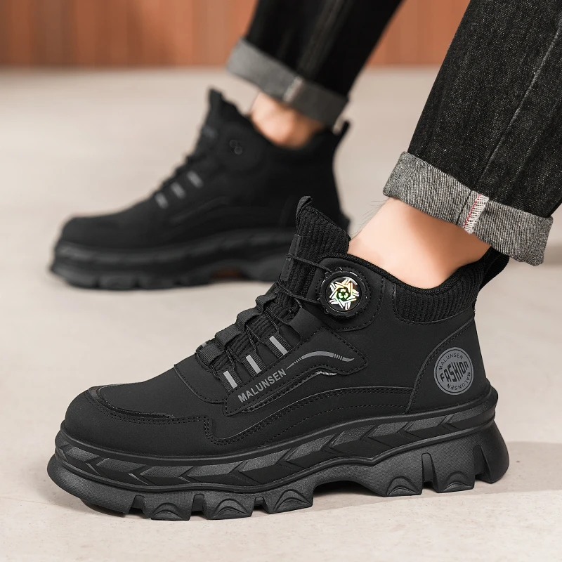 

Retro outdoor casual high-top thick-soled shoes for winter 2025