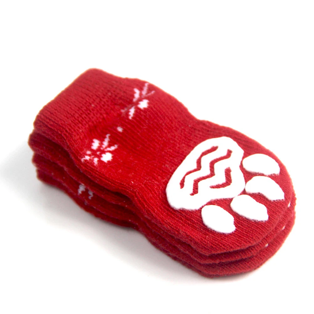 

8 Pcs Pet Christmas Stocking Paws Doggy Socks with Dogs Them for Stockings Warm