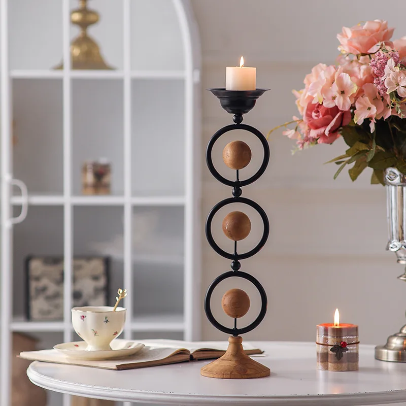 Wabi Sansan Wind Entrance Table Decorative Candlestick Living Room Atmosphere Crafts Studio Antique