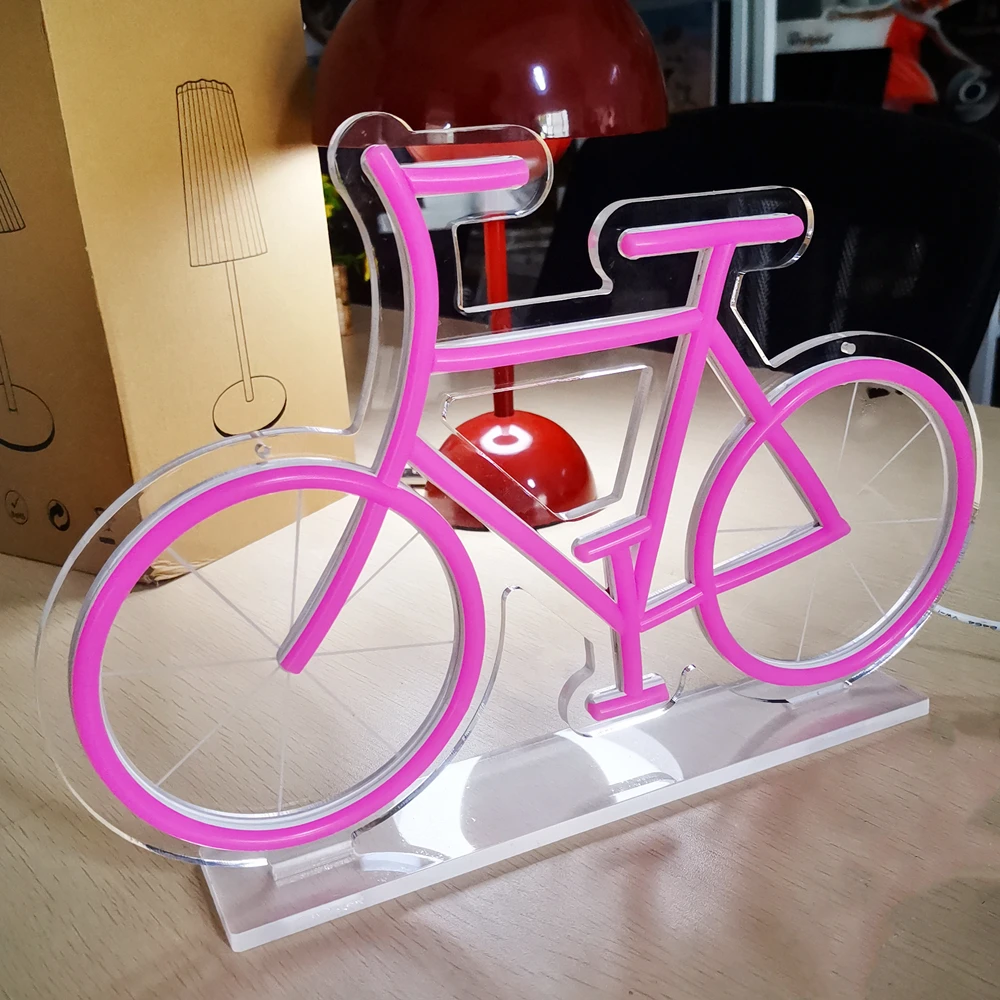 Personalized Neon Sign Birthday Gift,Bicycle Sign Light,Bedroom,Livingroom,Bar,Lounge,Cafe,Salon Art Decoration Neon Light