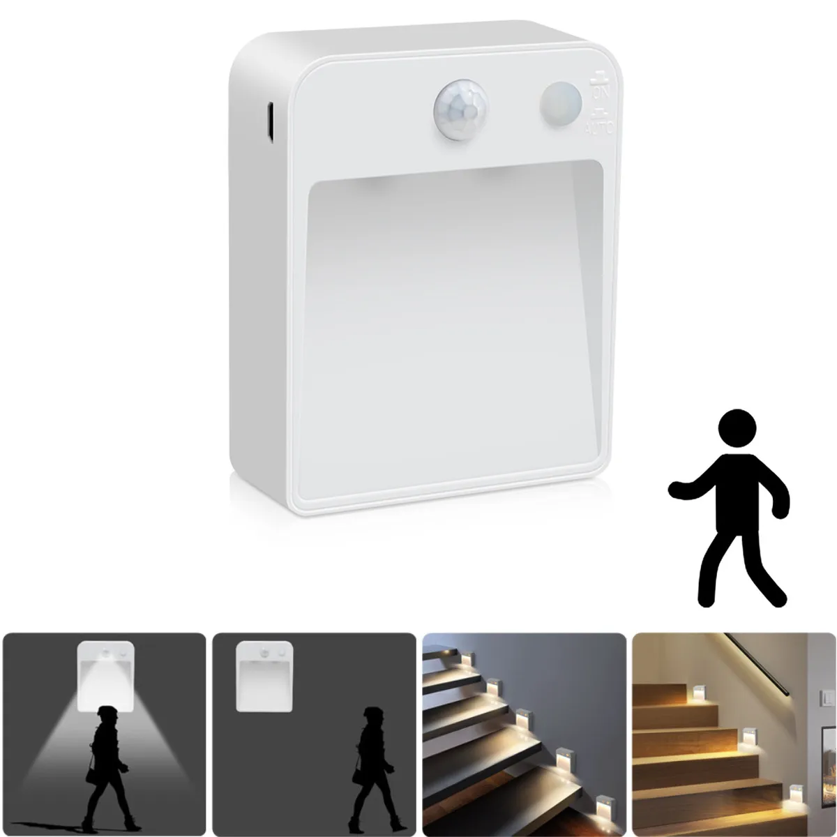 

LED Light Night Motion Sensor for Kids Bedroom Automatic Led Lamp Wireless Cabinet Lamp Decor Infrared Security Detection Lamp