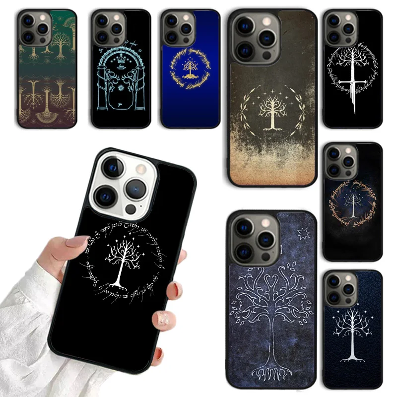 Tree Of Gondor Lotrs Mobile Phone Cases Cover For iPhone 16 15 14 12 13 mini 11 Pro MAX apple 6 7 8 Plus SE2020 Coque